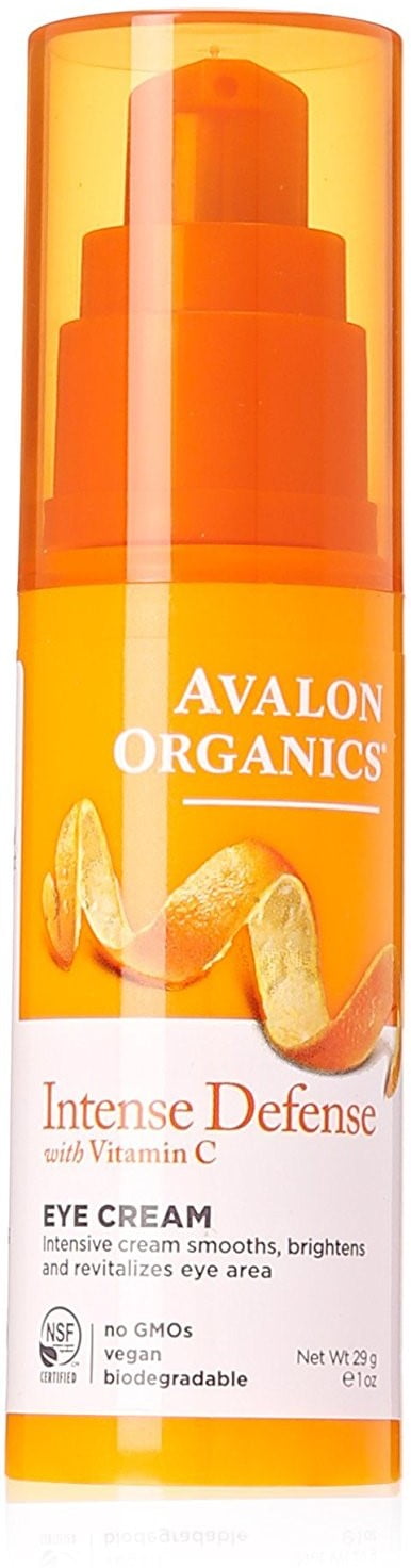 Avalon Organics Vitamin C Renewal Revitalizing Eye Cream 1 oz (Pack of 4) Queen Helene Aloe Vera Scrub 6 oz ( Pack of 3)